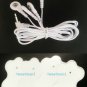 OMRON PM3030 Compatible QUAD 4 Snap Lead Cable for Pulse Massager + 8 Pads