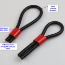 2 Conductive Rubber Loops Big Adjustable Tubing - For Tens Estim Erostek 8mm OD 2 Conductive Rubber Loops Big Adjustable Tubing - For Tens Estim Erostek 8mm OD
