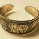 Vintage Style Tibetan Silver Plated Elephant Bangle Bracelet Boho Cuff Tribal Vintage Style Tibetan Silver Plated Elephant Bangle Bracelet Boho Cuff Tribal