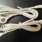 +BONUS Electrode Lead Wires/3.5mm male & 2 Snap Pads for Pinook Massager TENS