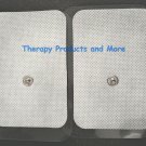 XL WIDE REPLACEMENT ELECTRODE MASSAGE PADS (8) + CABLES FOR ELIKING MASSAGER
