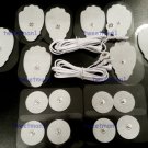 2 ELECTRODE LEAD SNAP WIRES 2.5mm + PADS(8LG + 8SM) FOR ELIKING DIGITAL MASSAGER