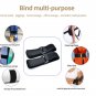 4 pc Set - Hook and Loop Elastic Fastening Cable Strap Ties Band Black Nylon
