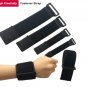 Hook and Loop Elastic Fastening Cable Strap Ties Black Nylon Choose your Size