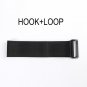 Hook and Loop Elastic Fastening Cable Strap Ties Black Nylon Choose your Size