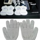 NIB GOLD HAND ELECTROTHERAPY TENS THERAPY MASSAGER W/CONDUCTIVE GLOVES+ SANDALS