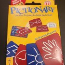 PICTIONARY Family Card Game Travel Size Take Along 2 Teams Age 8+ from Uno maker