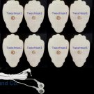 Electrode Lead Cables 3.5mm Plug Pair with 16 Massage Pads for Digital Massager
