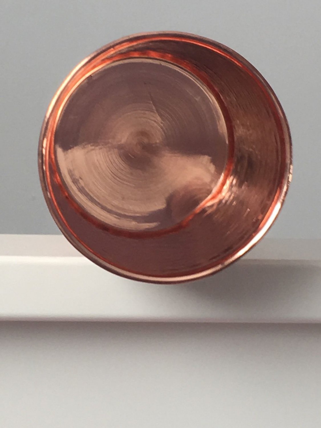 6 Copper Drinking Glasses Hammered Pure Copper (In & Out) 12oz Beverage