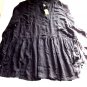 American Eagle Outfitters baby doll shirt XL black blouse top casual work new