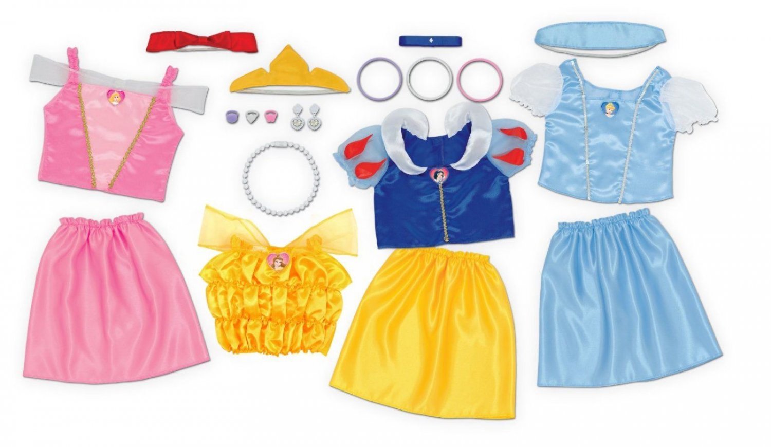Dress Up Princess Trunk Disney Exclusive Set New Girls 21 Costume Kids