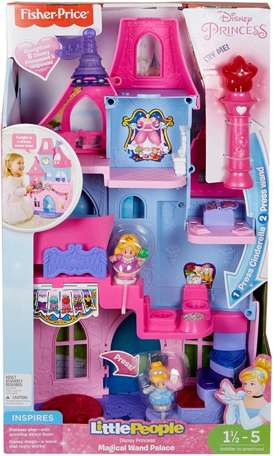 little people princess castle with wand