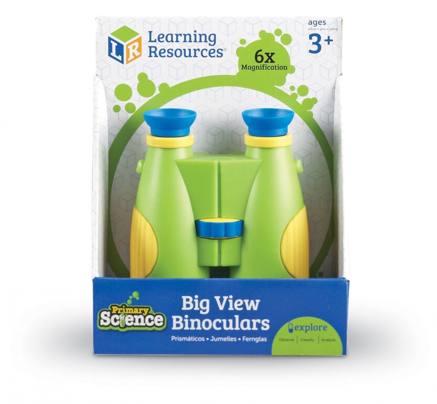 Learning Resources Primary Science Binocolo Per Bambini - 6x Ingrandimento - Incoraggia L'Esplorazione Della Natura - Con Tracolla - 2