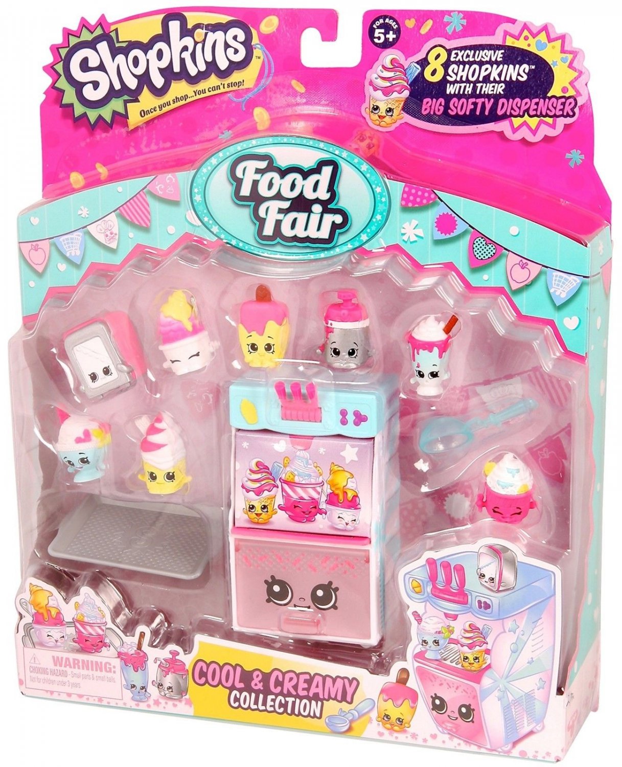 Shopkins Food Fair Cool Creamy Girls Kids Children Christmas Toys Fun ...