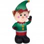 Christmas Inflatable Led Lighted Waving Elf Airblown Decoration Home Outdoor NEW