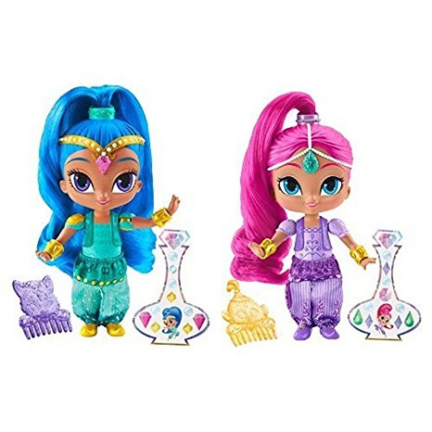 Nickelodeon Shimmer Shine Bundle Pack Doll Leah Tala Nahal Girls Play ...