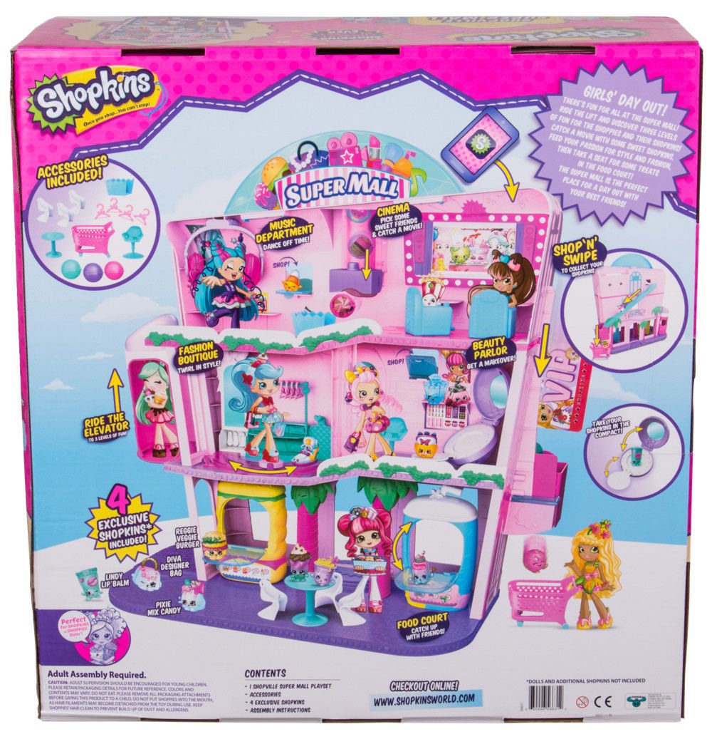 shopkins shopville super mall