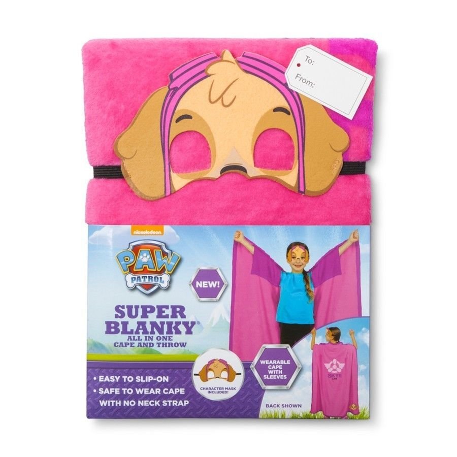 paw patrol skye blanket and pillow