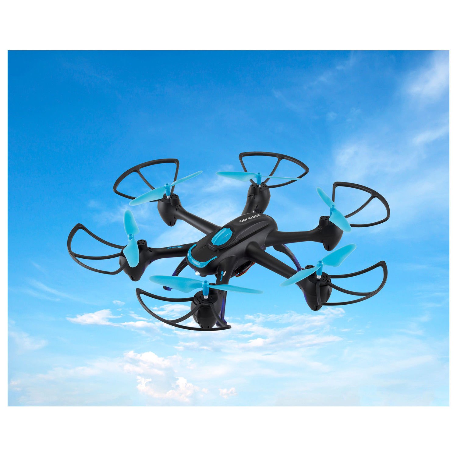 Drone Hexacopter Sky Rider Night Hawk WiFi Camera Gpx Blue Remote