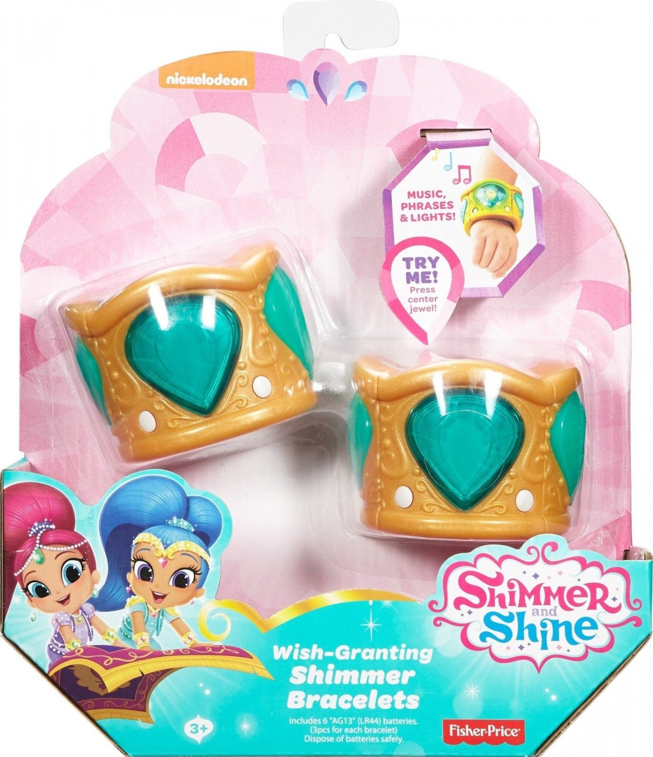 Shimmer Shine Wish Granting Bracelets Shimmer Talking Green Music Toys
