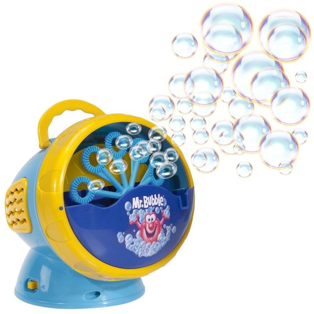 Bubble Machine Mr. Bubble Super Blower Blue Yellow Kids Toys Xmas Gifts ...