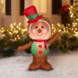 Gingerbread Man Christmas Inflatable LED Airblown Decoration Home Outdoor NEW