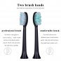 Electric Toothbrush Replacement 4 pack Soft Black Heads Compatible Xmas Gift