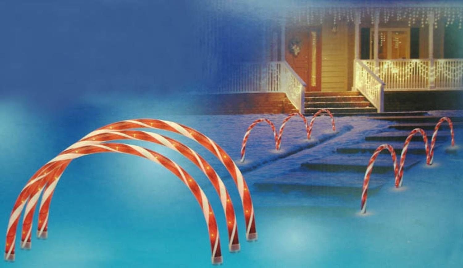 lighted candy canes for pathways