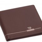 Pazaro Mens Wallet Natural Genuine Leather Slim Bifold Wallet Brown Color