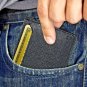 Men Leather Slim Wallet Premium Black minimalist Front Pocket Card Case Holder