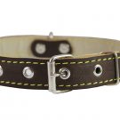 Real Leather Dog Collar 11"-15" Neck Size, 3/4" Wide, Medium Breeds