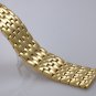 17mm Stunning Gold Metal High-End Watch Bracelets Replacement Solid Stainless St