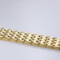 17mm Stunning Gold Metal High-End Watch Bracelets Replacement Solid Stainless St