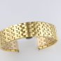 17mm Stunning Gold Metal High-End Watch Bracelets Replacement Solid Stainless St