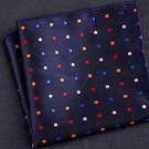 Flairs New York Polka Dots Collection Pocket Square (Midnight Blue / Multicolore