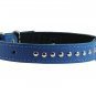 Genuine Leather Studded Padded Dog Collar 15"x5/8" Wide Fits 10"-13" Neck, Pomer