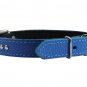 Genuine Leather Studded Padded Dog Collar 15"x5/8" Wide Fits 10"-13" Neck, Pomer