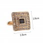 Cuff Links for French Shirt Gift Men Jewelry Cufflinks Luxury Amethyst Crystal
