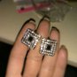 Cuff Links for French Shirt Gift Men Jewelry Cufflinks Luxury Amethyst Crystal