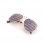 Shaderz USA America Aviator Sunglasses - Great Accesory for 4th of July - Gold C