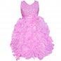 Pink, 2-3 Flower Girl Dress Princess Kids Pageant Party Dance Birthday Ball Gown