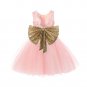 Size 4T Pink Flower Girl Dress Princess Kids Pageant Party Dance Birthday Ball