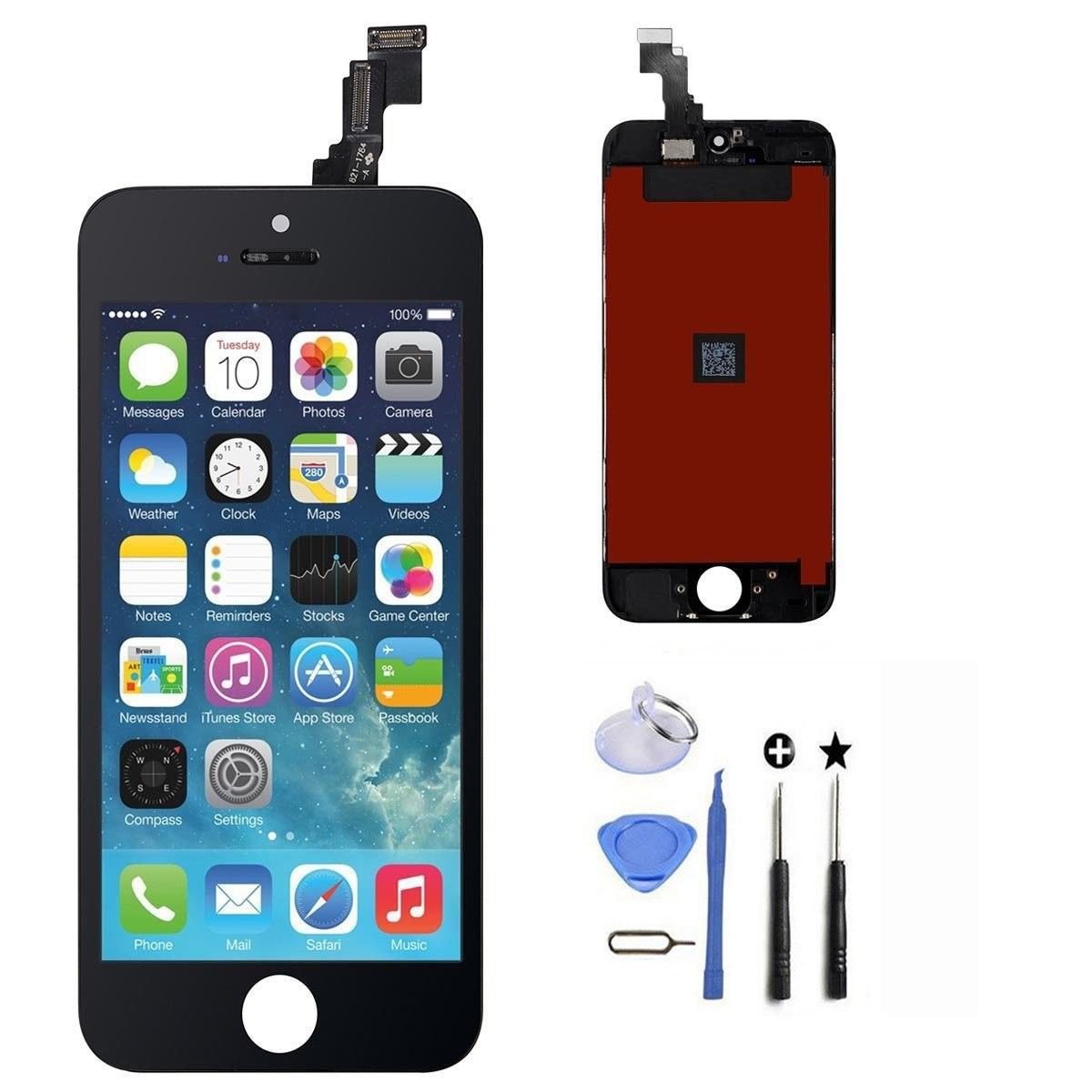 UHNT iPhone 5C(Black) LCD Display Digitizer Touch Screen Replacement Parts kit w