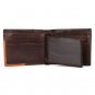 Hui Ma Mens wallet,Leather wallet Leather Slim Front Pocket Wallet (coffee-A)