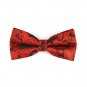 Mr.Van Classic Black Floral Bow Ties Mens Adjustable Pre-tied Formal Tuxedo Blac