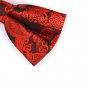 Mr.Van Classic Black Floral Bow Ties Mens Adjustable Pre-tied Formal Tuxedo Blac