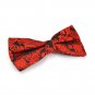 Mr.Van Classic Black Floral Bow Ties Mens Adjustable Pre-tied Formal Tuxedo Blac