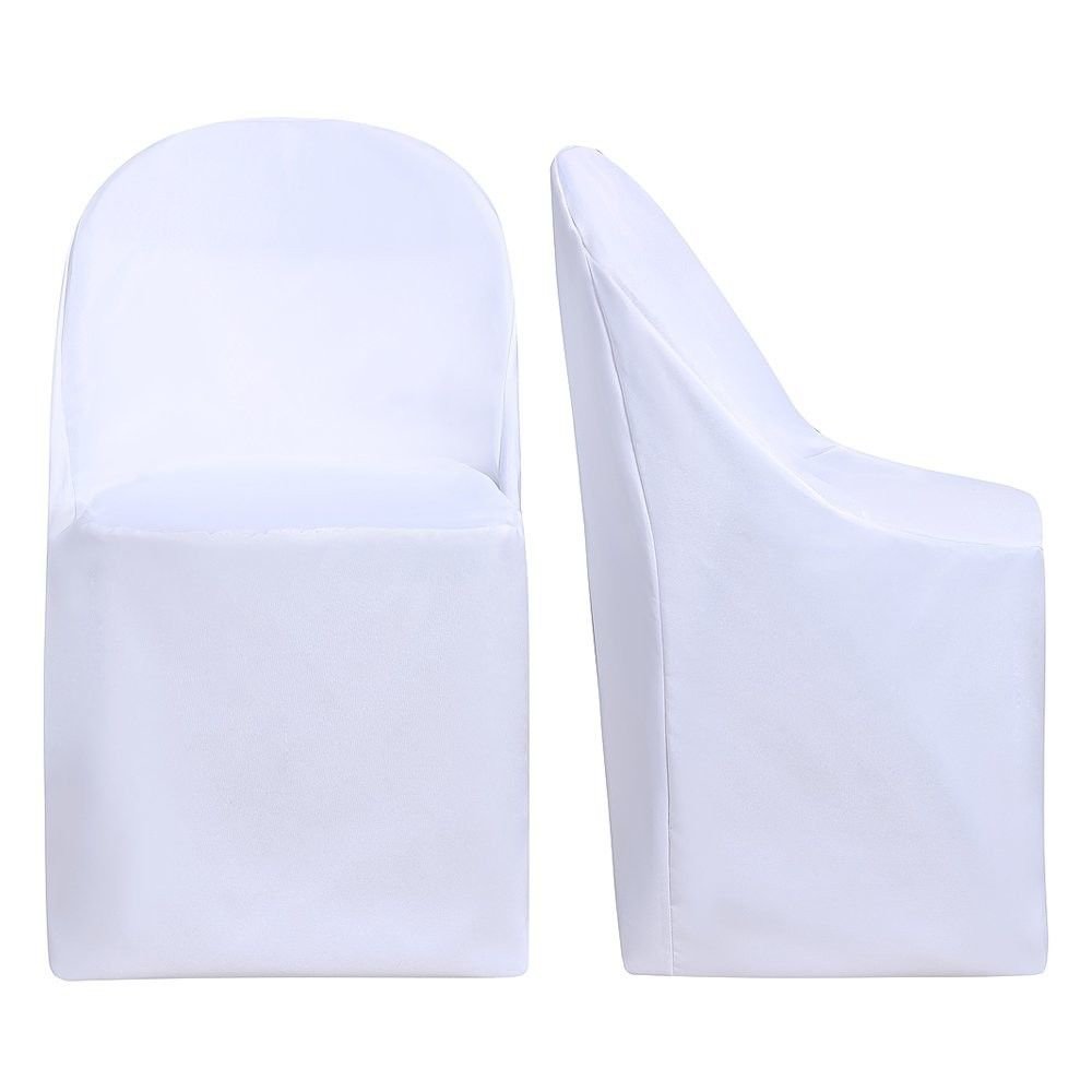 Surmente Polyester Folding Chair Cover for Weddings, Banquets, or Restaurants (I