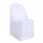 Surmente Polyester Folding Chair Cover for Weddings, Banquets, or Restaurants (I