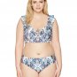 BECCA ETC Women's Plus Size Naples Hipster Bikini Bottom, Multi, 2X